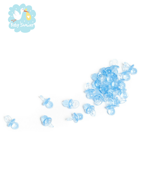 Uteruik Lot De 100 Mini Tétines Décoratives Pour Baby Shower – Acrylique 2 Cm – Idéal Décoration Fête Prénatale